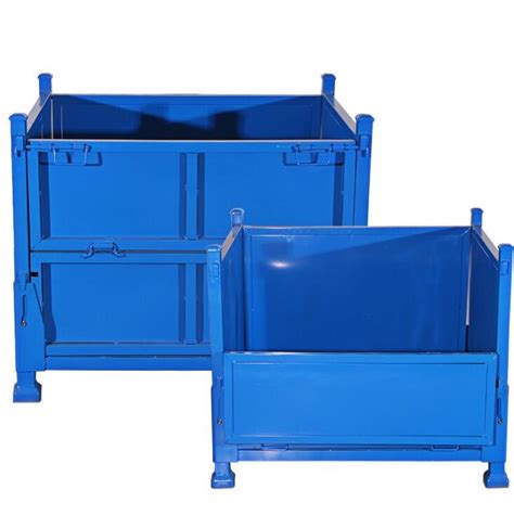 stackable metal pallet boxes|stackable pallet boxes.